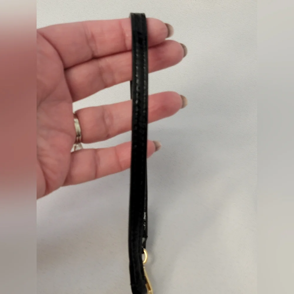 Kate Spade Cow Leather Tan and Black Wristlet